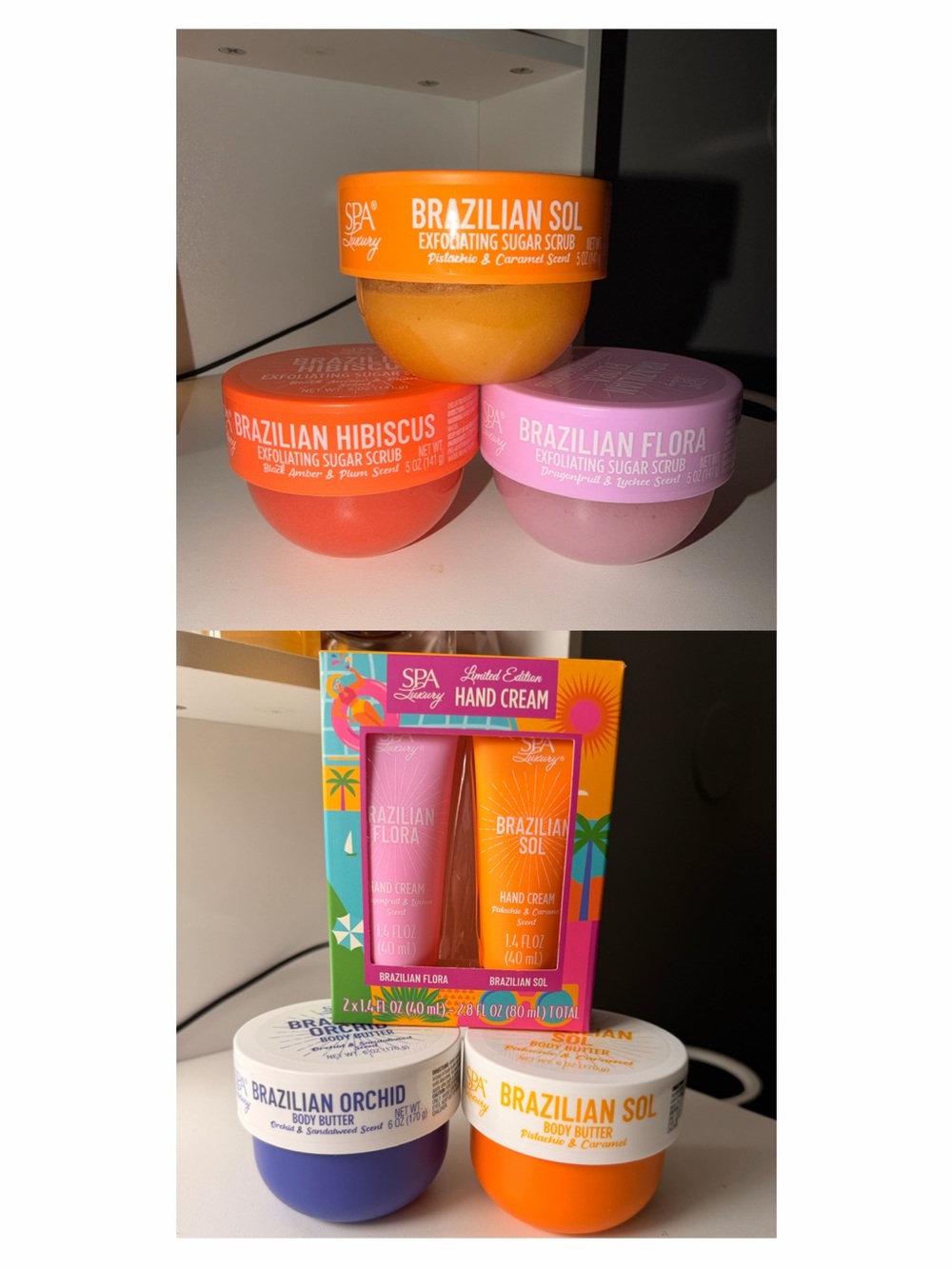 Spa Luxury lotion and sugar scrub bundle